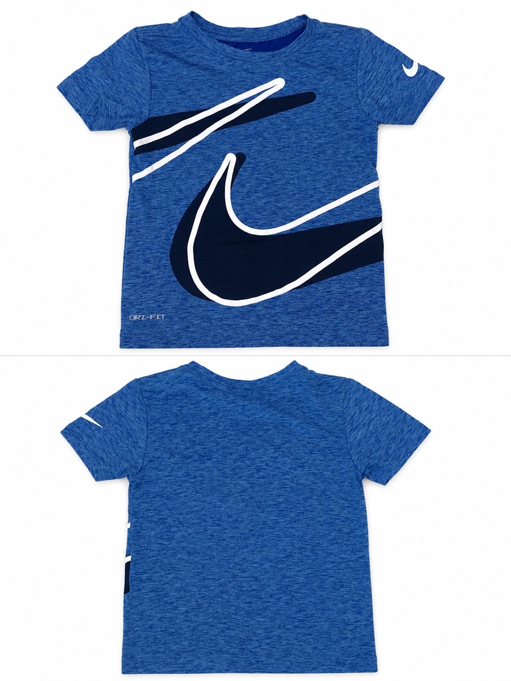 Nike Dri-FIT Blue Big Swoosh Graphic Tee Toddler Boys 4T